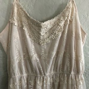 White Crochet Lace Dress